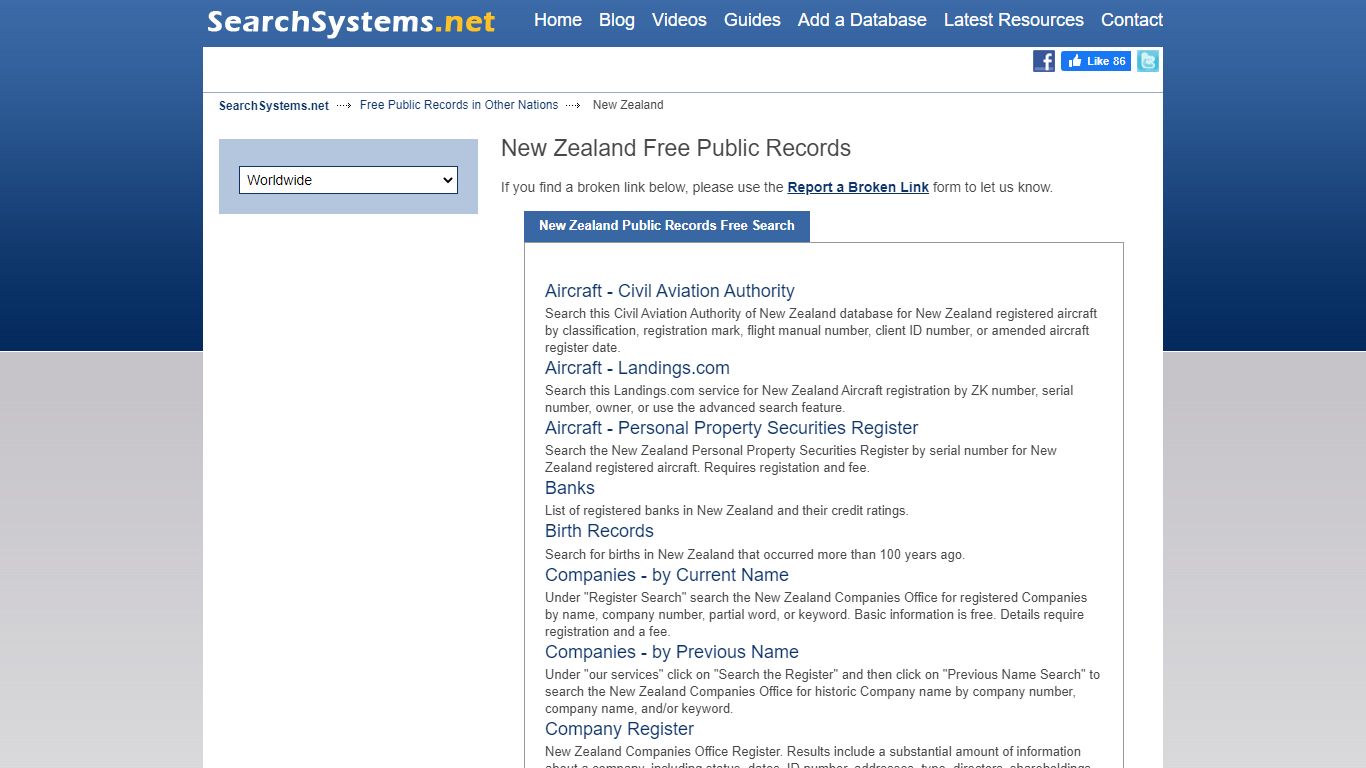 New Zealand Public Records Search