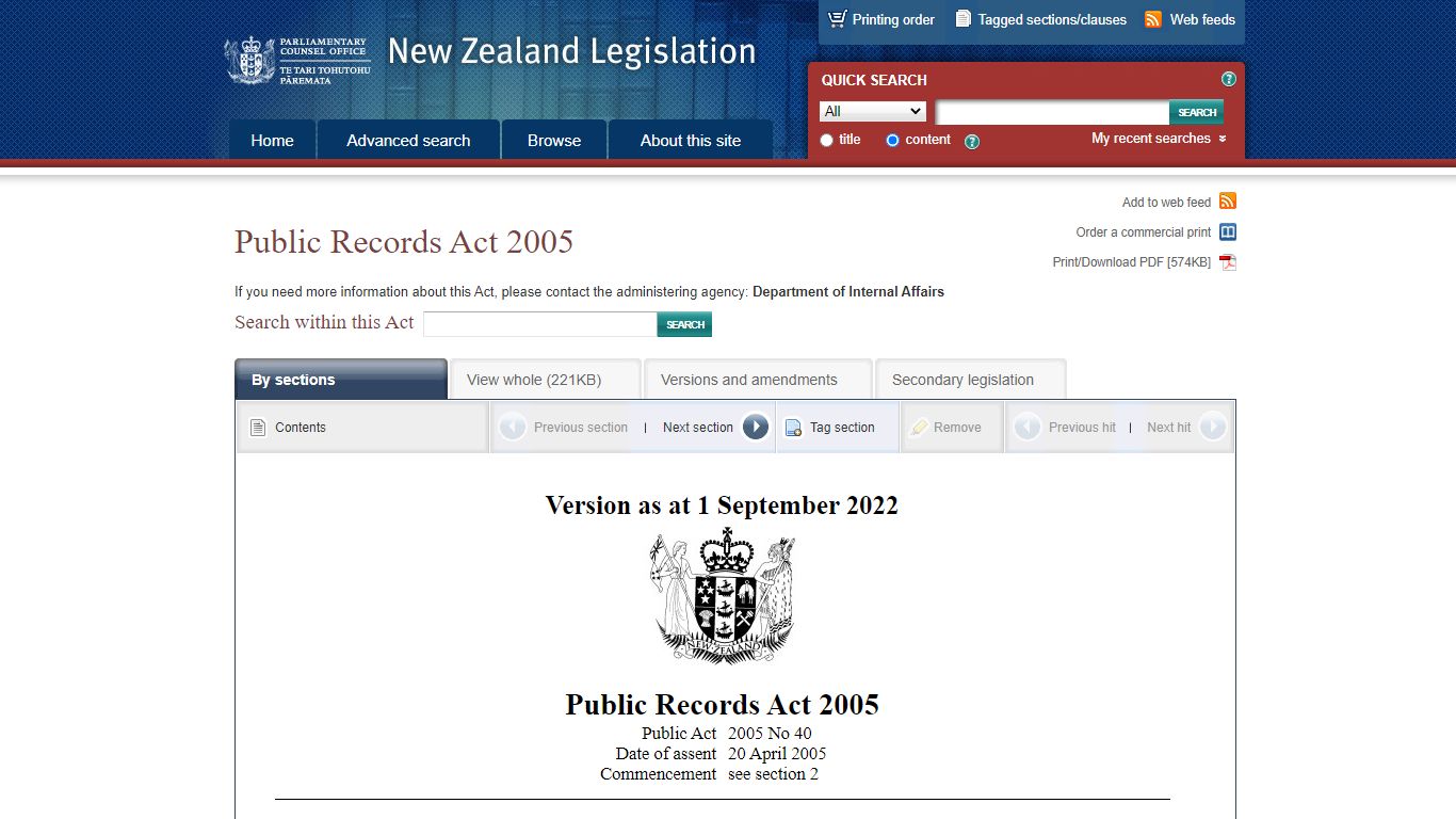 Public Records Act 2005 - New Zealand Legislation